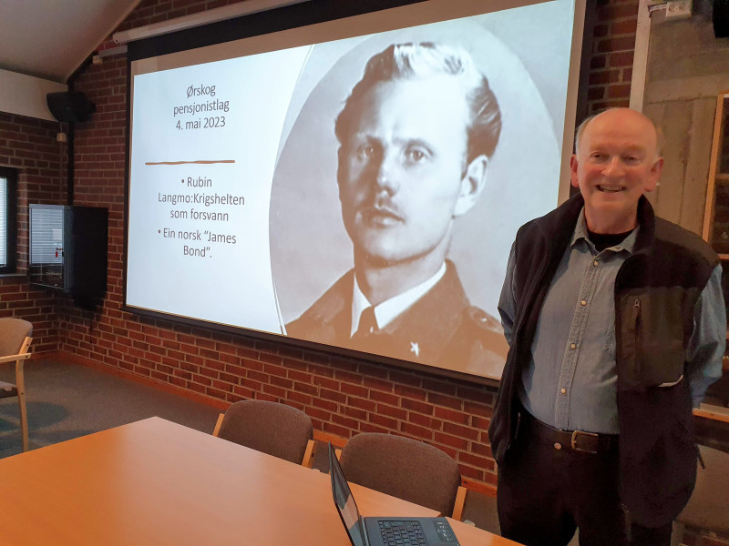 Svein Linge fortalde med stor interesse og glød om vår krigshistorie 