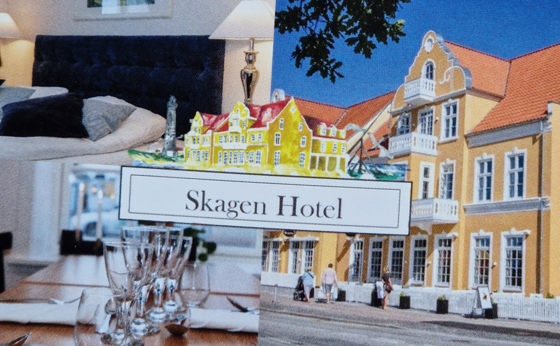 Overnatting på Skagen Hotel i sentrum av byen.