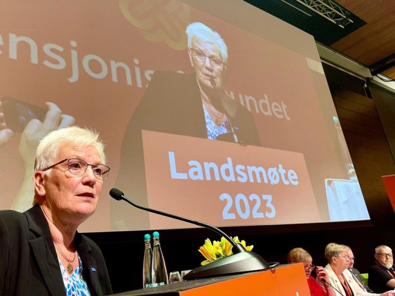Søsterorganisasjon i Sverige, Pensionärarnas Riksorganisation (PRO) representert v/Åse Lindestam