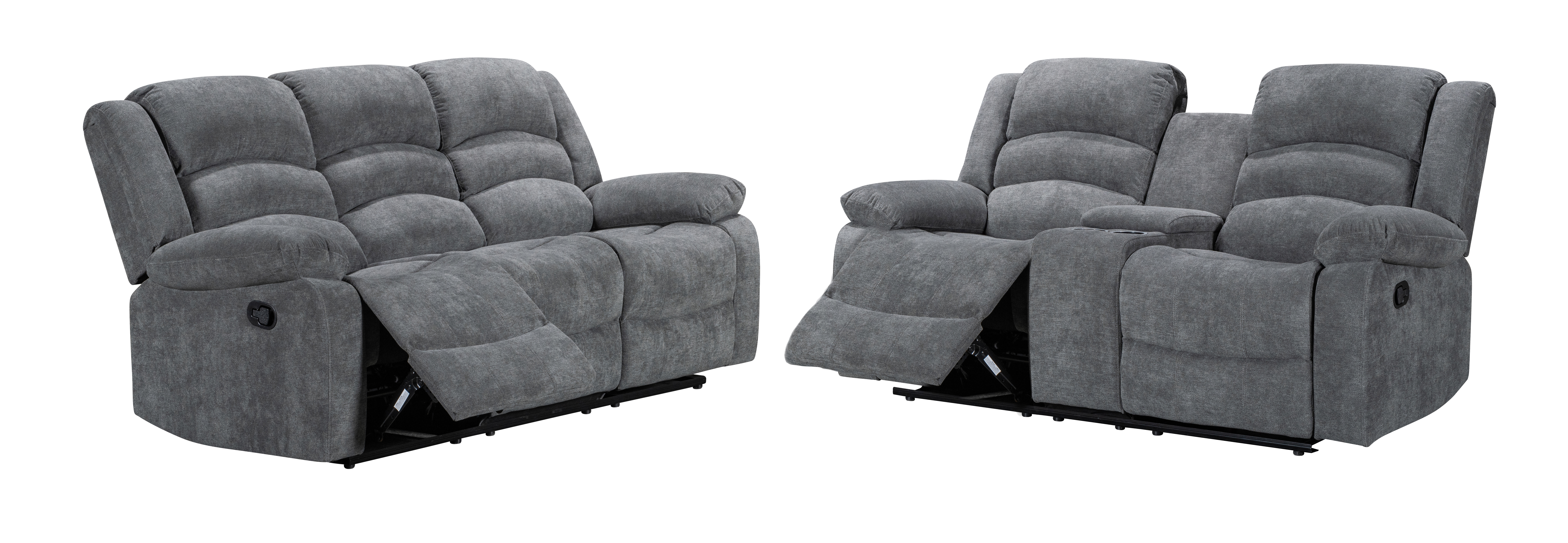 ZENTHIA GRY RECL SOFA/LOVE | Lease to own furniture | easyhome