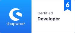 Certificate of Shopware 6 Certified Developer