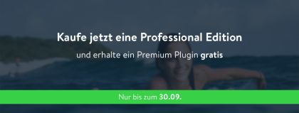 Sommer-Angebot: Professional Edition kaufen und Premium Plugin gratis erhalten