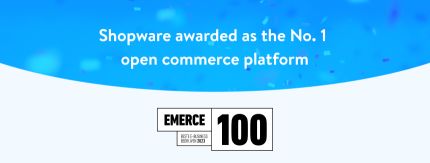 Emerce100: Shopware awarded as the No. 1 open commerce platform