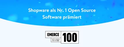 Emerce100: Shopware als Nr. 1 Open Source Software prämiert