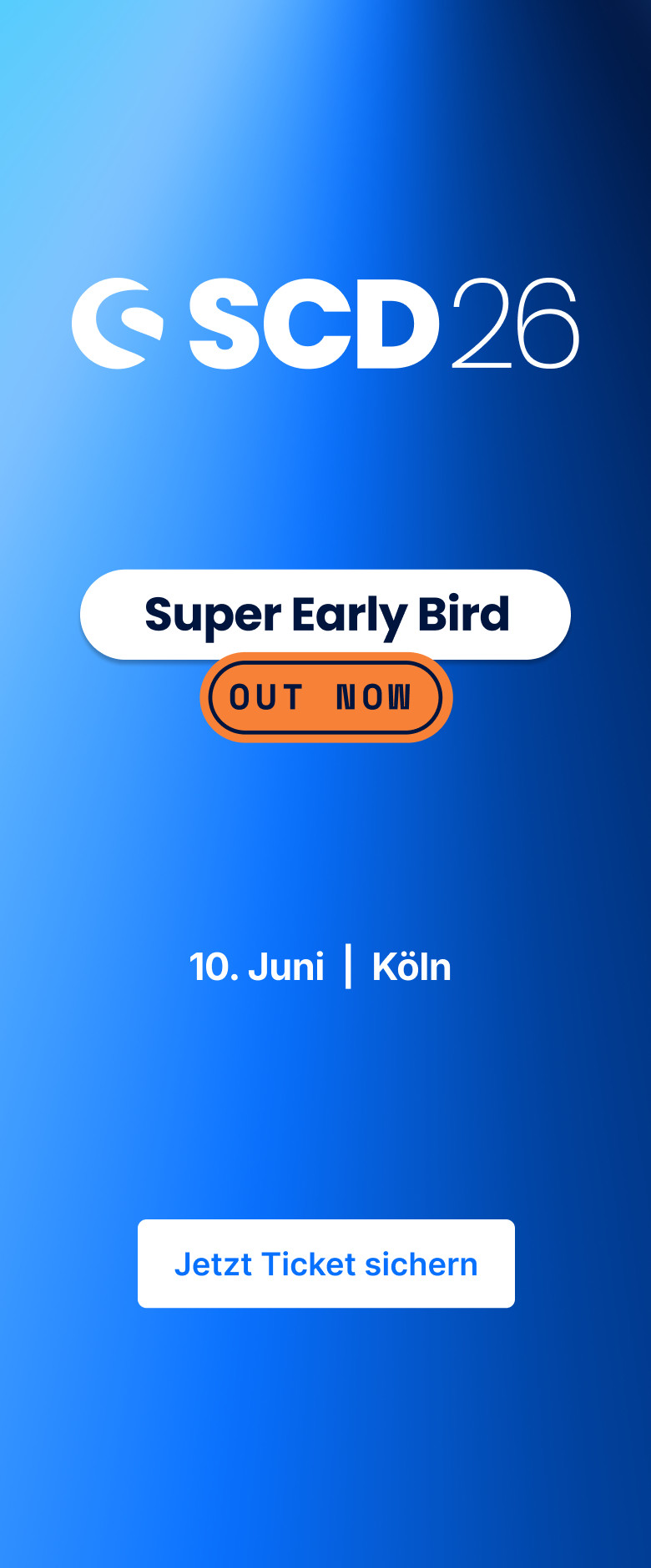 SCD 2026 / Blog Banner / Super Early Bird / 01.01.- 31.1. DE