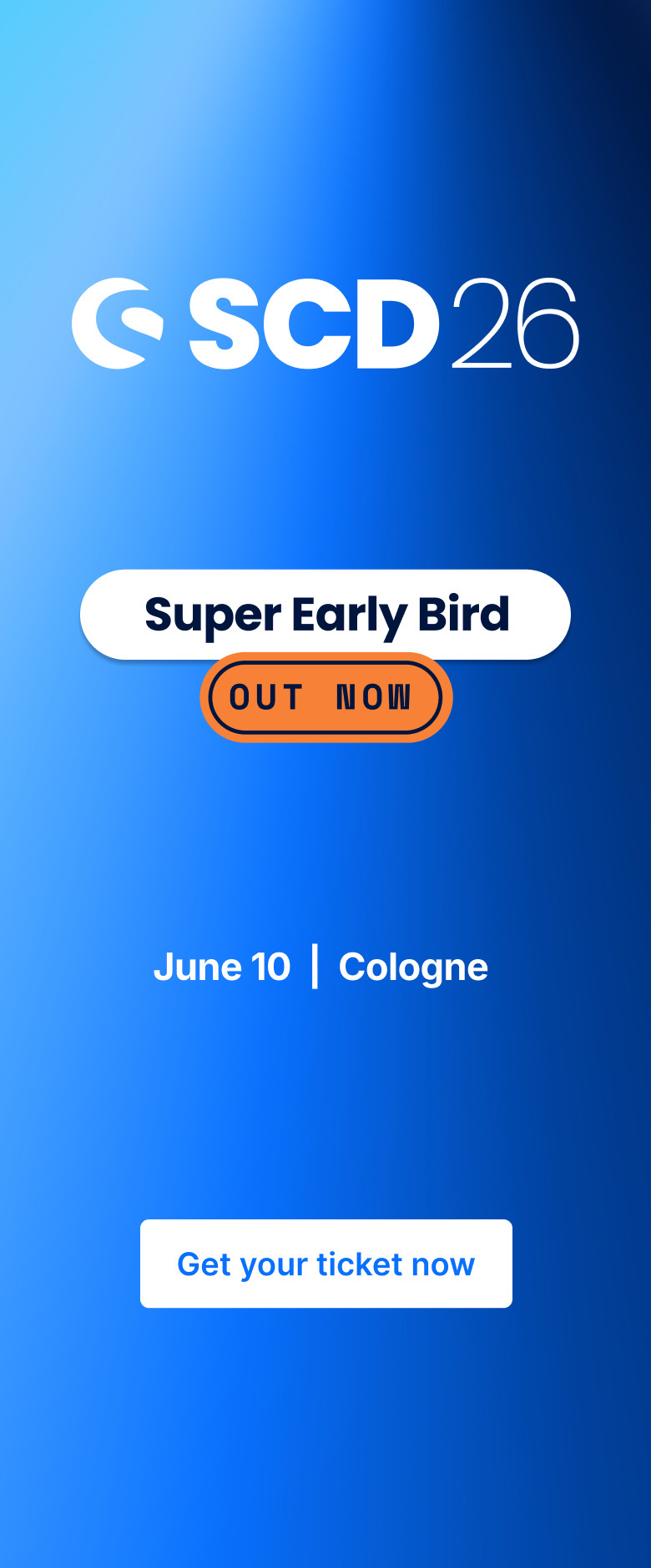 SCD 2026 / Blog Banner / Super Early Bird / 01.01.- 31.1. (EN + DE)