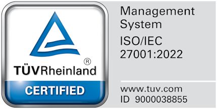 Shopware ist nach ISO/IEC 27001:2022 für sein Informationssicherheitsmanagement zertifiziert.