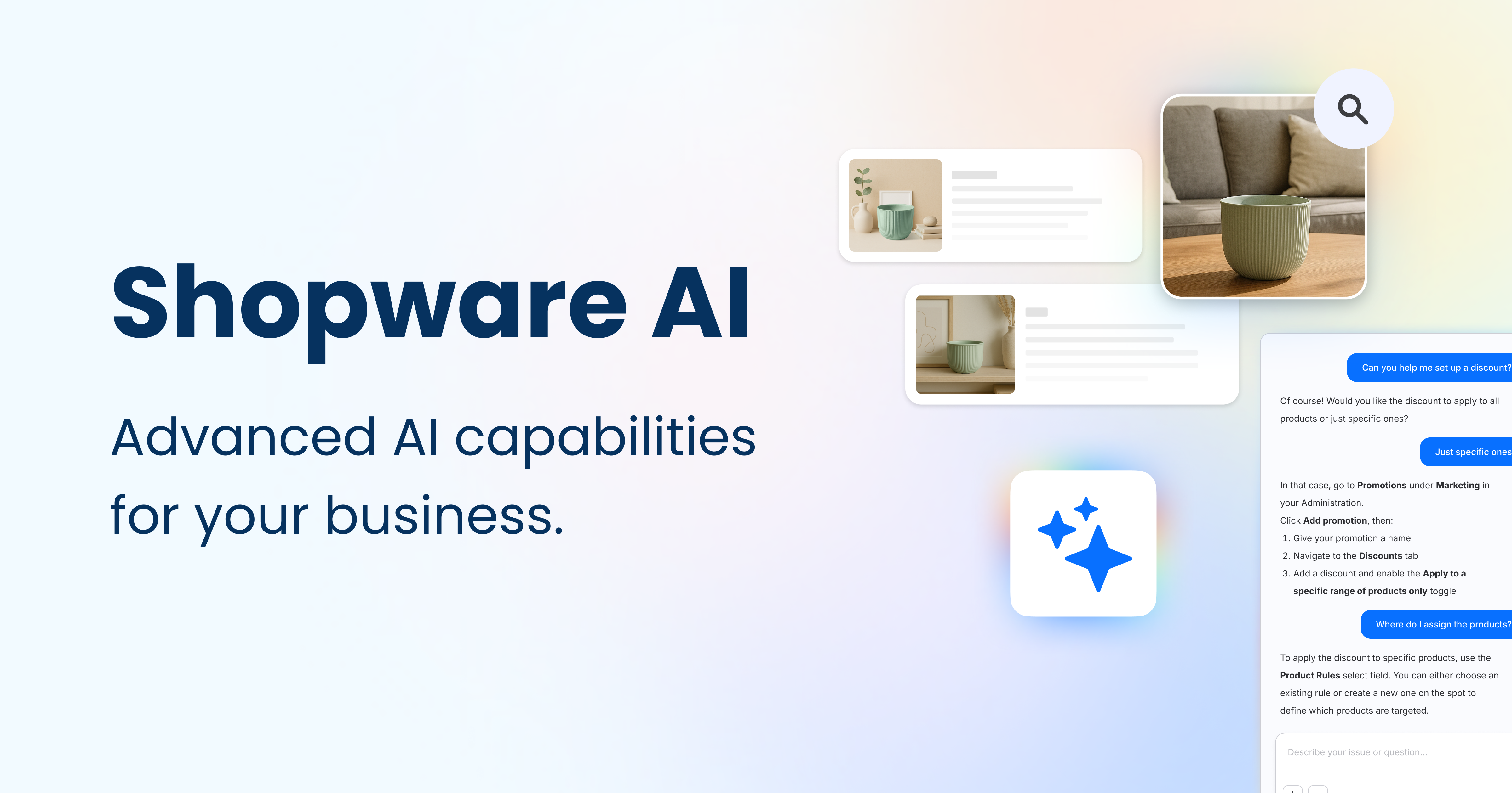 AI-powered ecommerce solutions | Agentic Commerce by Shopware.
