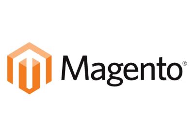 The logo of Magento.