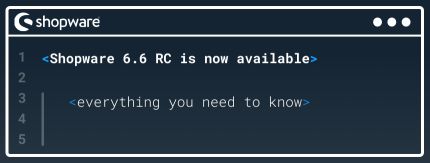 Shopware 6.6 RC is now available. What happened under the hood?