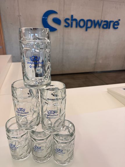 Shoptoberfest Beer Glass Tower
