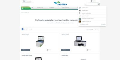 Product-Search-in-Sysmex