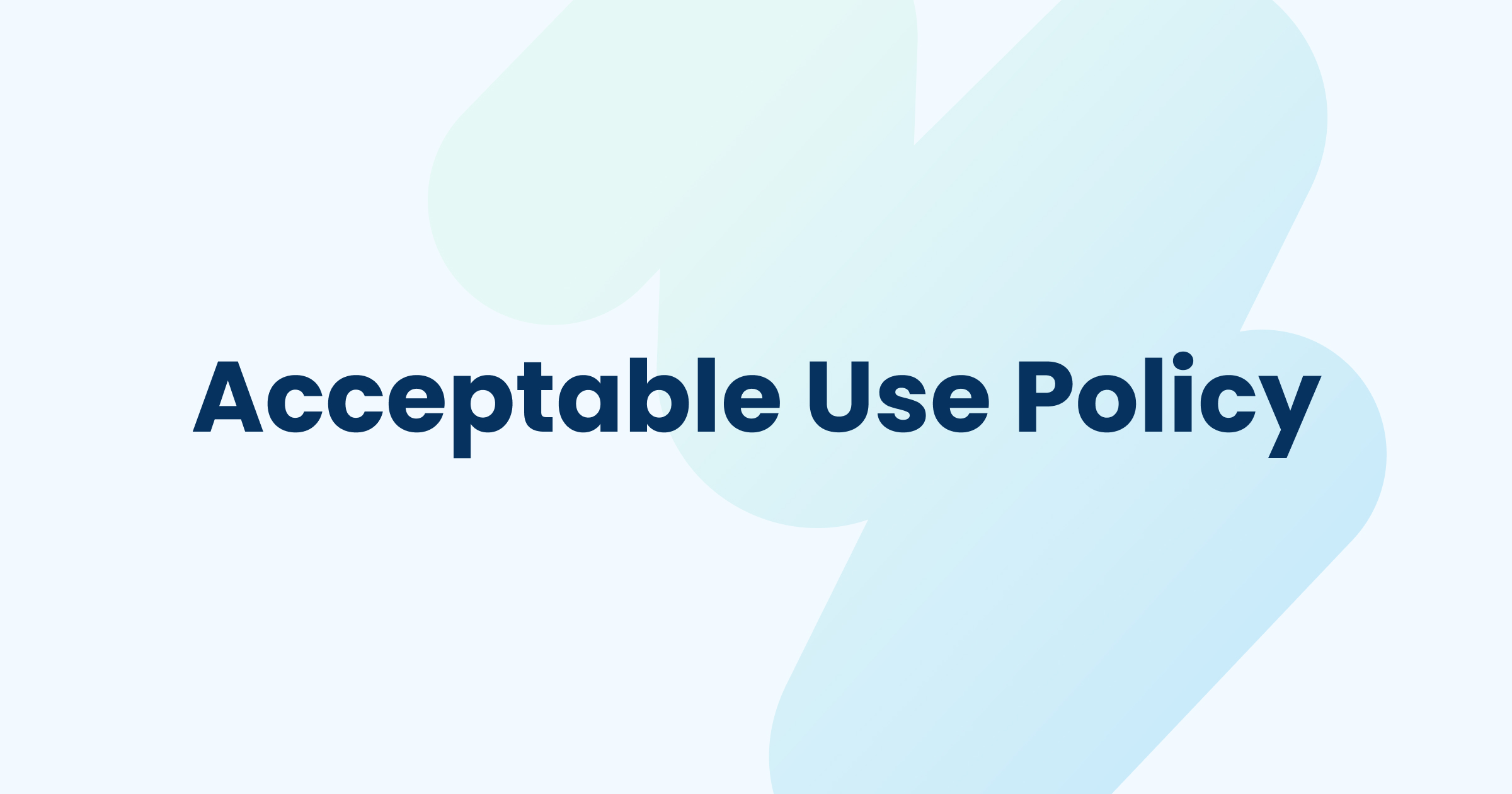 Acceptable Use Policy | Shopware