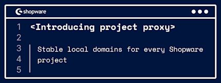 Introducing project proxy: Stable local domains for every Shopware project