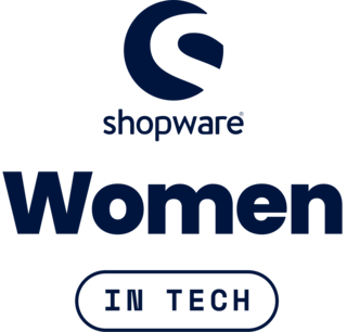 Shopware Women in Tech Logo, Navi blue.