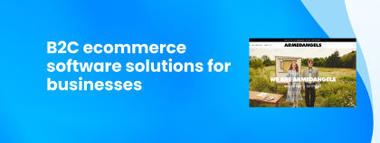 B2C ecommerce software solutions for businesses