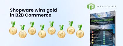 Shopware earns 8 Gold medals in the 2026 Paradigm B2B Combine Midmarket Edition