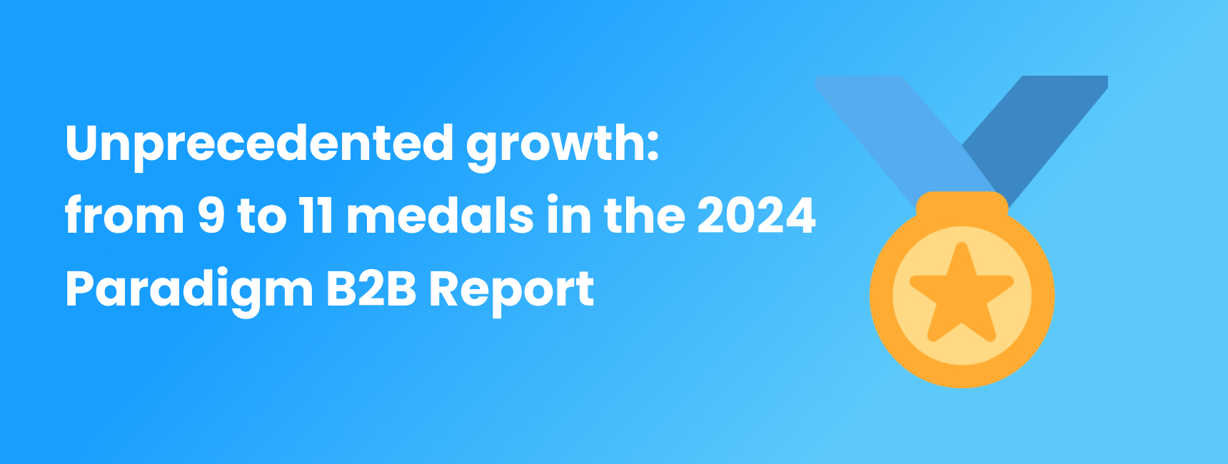 Shopware goes from 9 to 11 medals in the 2024 Paradigm B2B Report