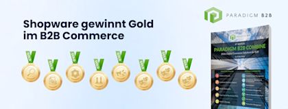 Shopware gewinnt 8 Goldmedaillen im Paradigm B2B Combine 2026