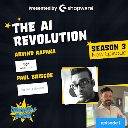 Picture of Arvind Rapaka and Paul Briscoe and the text 'AI Revolution' 