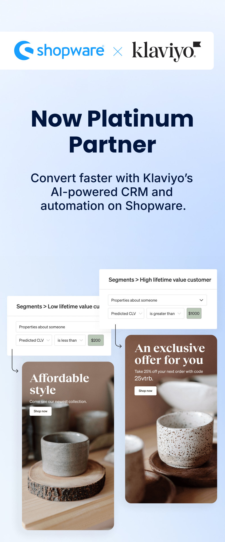 2025-10 Klaviyo Platinum Partnership Launch | 1st Phase // Blog Banner (DE + EN)
