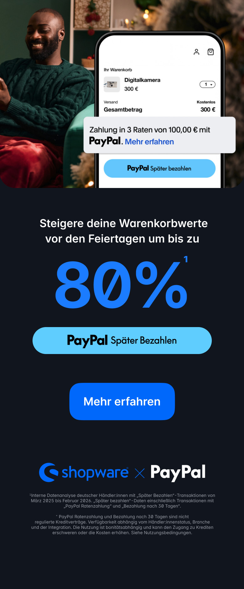 PayPal | Holidays Campaign 2026 | Blog Banner DE