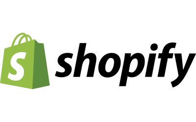 The logo of Shopify.