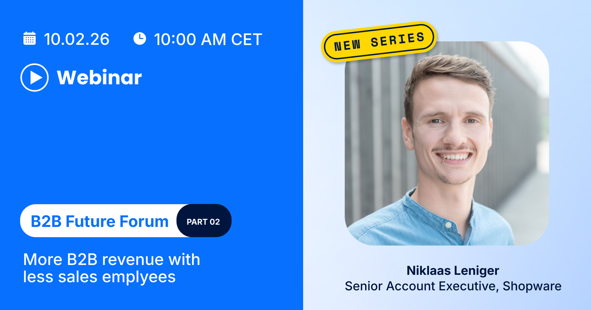 More B2B revenue with less sales employees | Shopware
