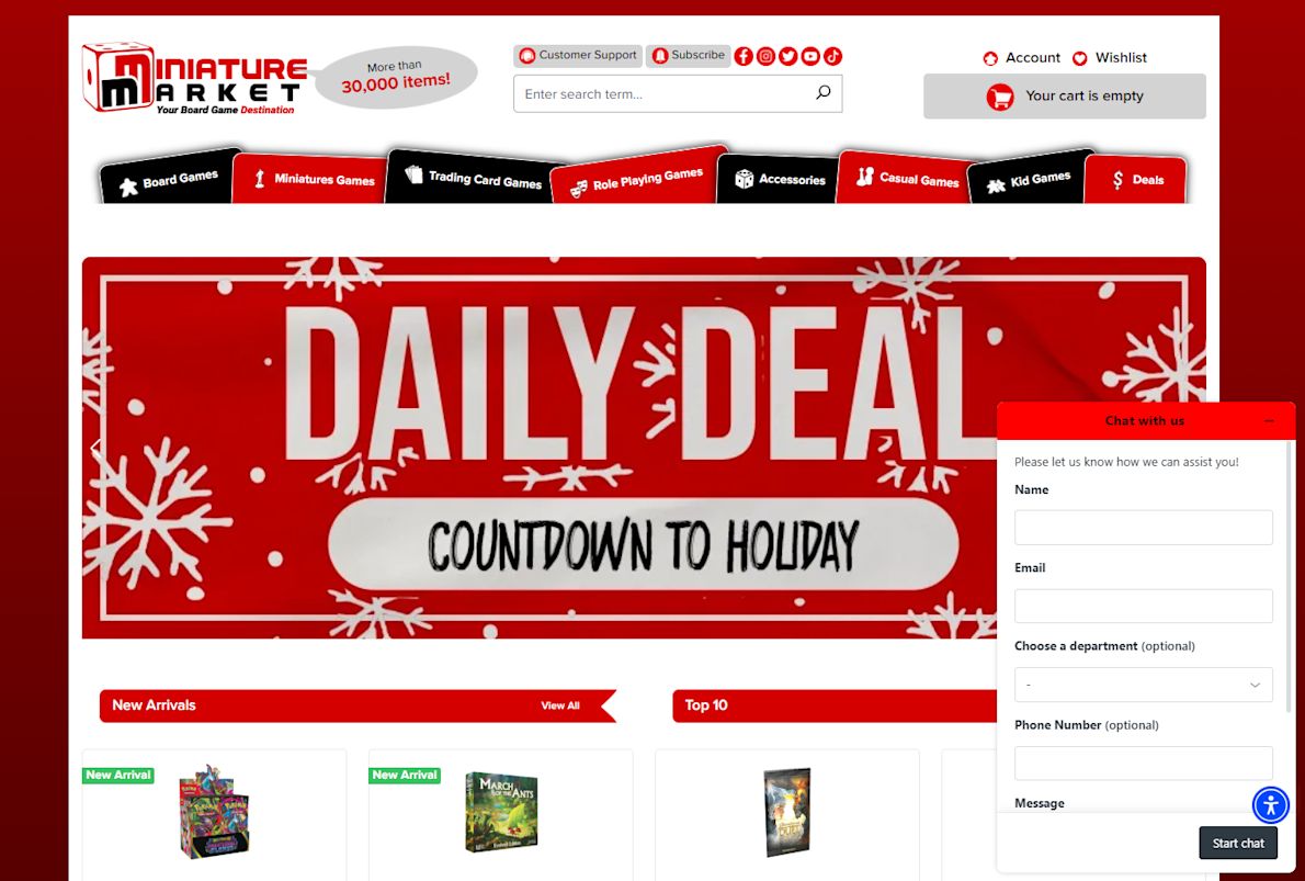 Miniature Market Live Chat Miniature Market Live Chat