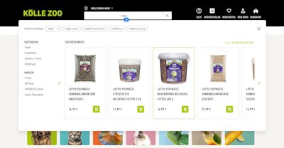 koelle zoo onlinestore screenshot