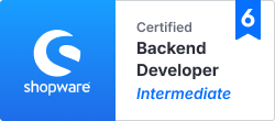 Shopware 6 certified Backend Developer Intermediate