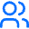 Icon of two users next to each other
