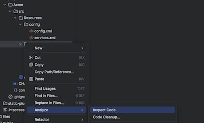 inspect code inspect code