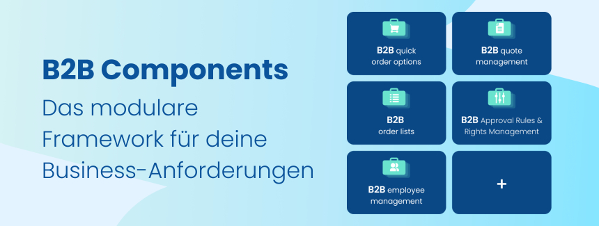 Einsatzbereit & anpassungsfähig: Shopware B2B Components für maßgeschneiderte B2B-Shops