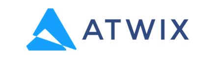 ATWIX logo with a blue triangular icon and dark blue text.