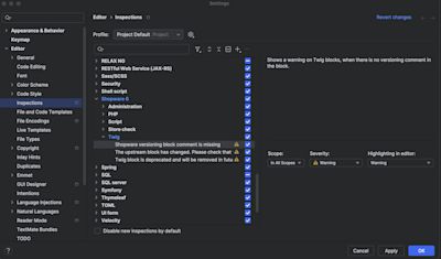 settings settings