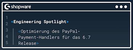 Optimierung des PayPal-Payment-Handlers für das 6.7 Release