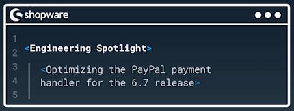 Optimizing the PayPal payment handler for the 6.7 release
