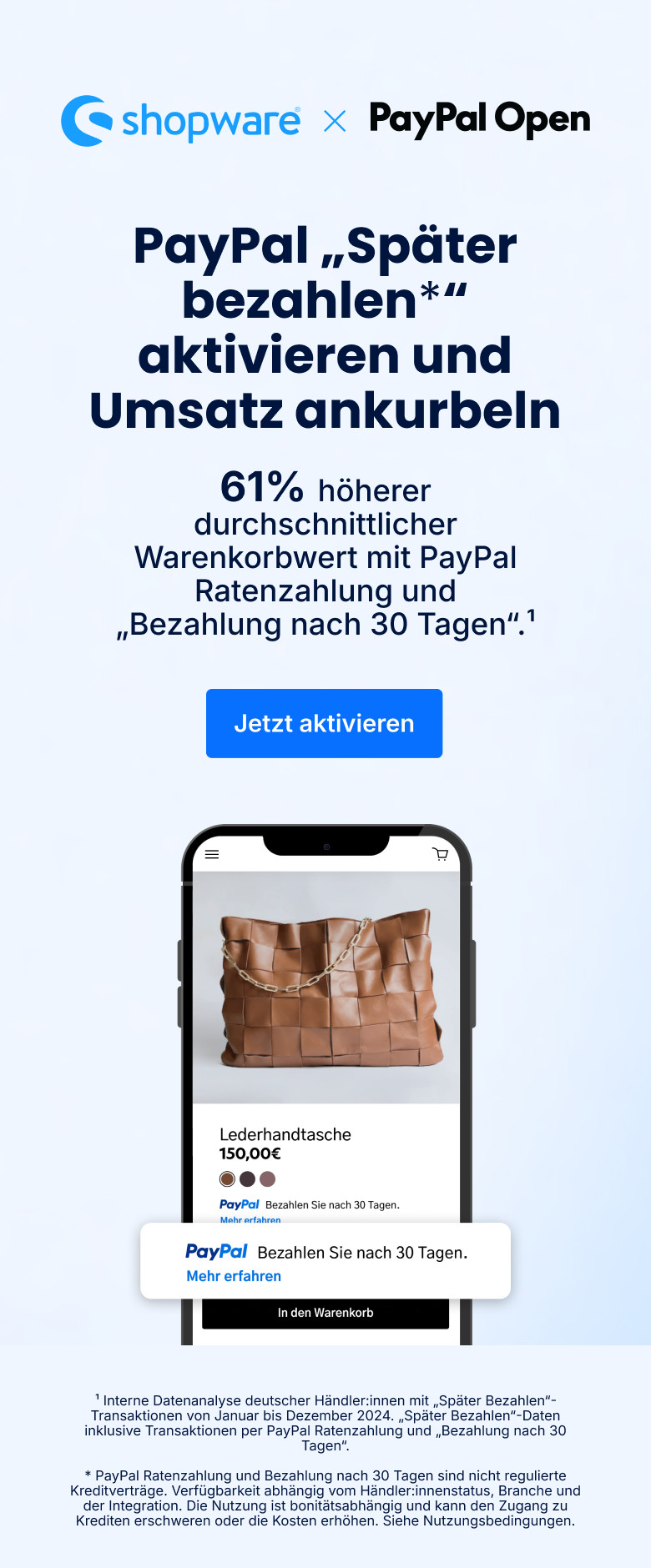 PayPal | BNPL Campaign Mar 2026 | Blog Banner DE