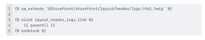 Screenshot IDE Storefront