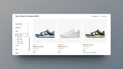 types of ecommerce filters