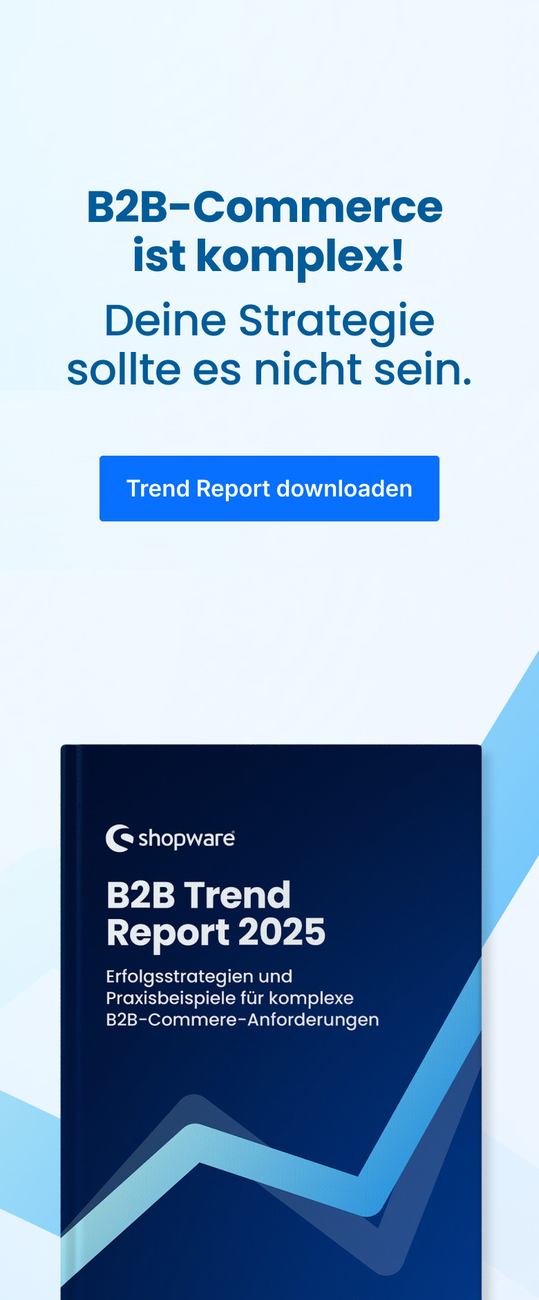 B2B Campaign | B2B trend report // Blog Banner DE