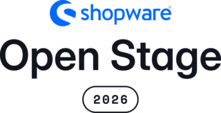 the image is a font logo for the open stage event in 2026