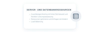 server- und datenbankressourcen