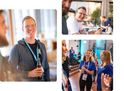 Selection of photos from people working in the Product Department.