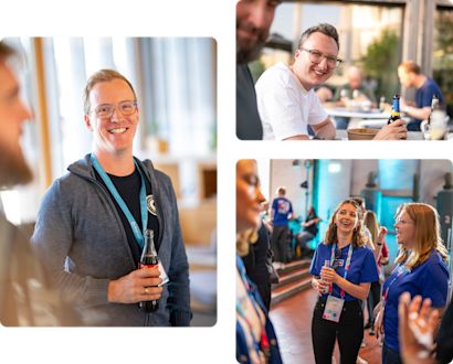 Selection of photos from people working in the Product Department.