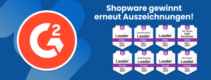 G2 Fall Reports 2024: Shopware gewinnt erneut Auszeichnungen