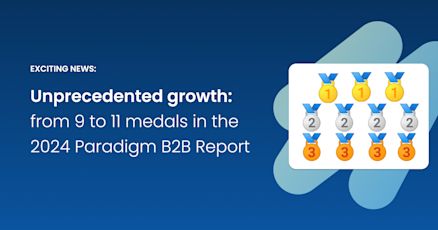 Unprecedented growth: from 9 to 11 medals in the 2024 Paradigm B2B Report