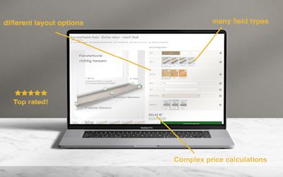 Shopware Product Configurator – Custom window sill with dynamic price calculation Shopware Product Configurator – Custom window sill with dynamic price calculation