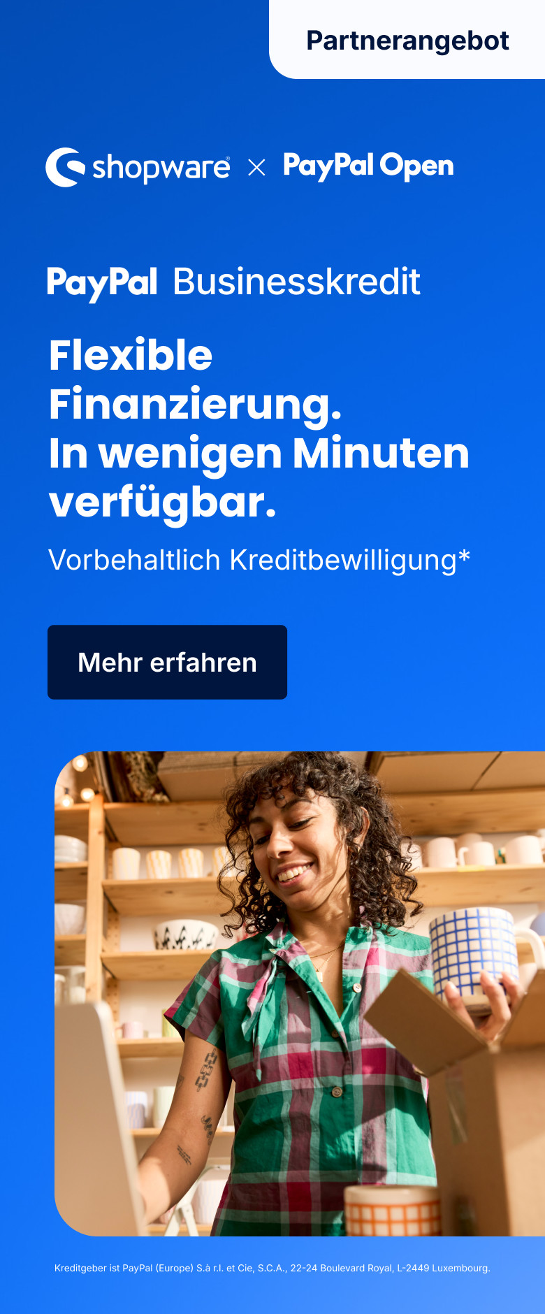 PayPal Business Credit 2026 | Blog Banner (DE)